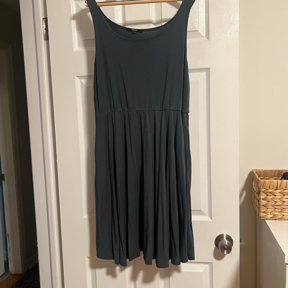 Quince green/grey short dress